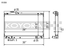 Toyota Supra 93-02 Aluminium Kylare Koyorad